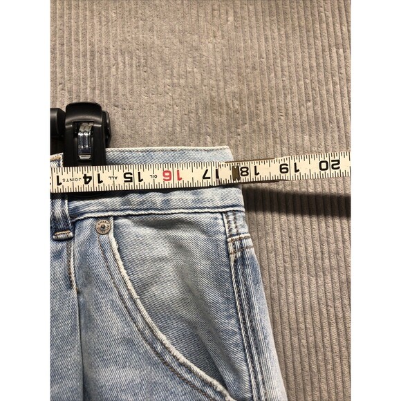 American Eagle Womens Denim Jeans Size 16 Short Factory Destroyed - Picture 10 of 16